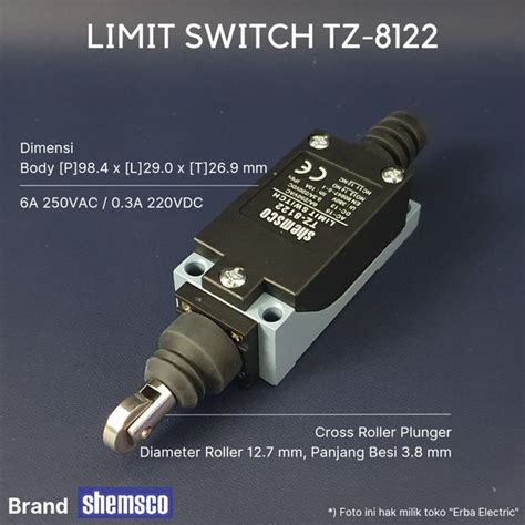 Jual Tz 8122 Limit Switch Plastik Tz 8 Shemsco Cntd Setara D4v 8122z