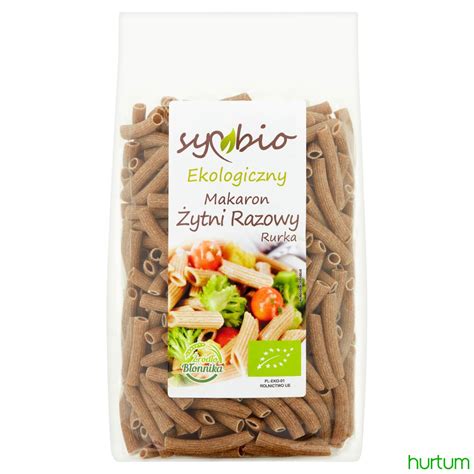 Symbio Makaron żytni razowy rurka ekologiczny 400 g w Hurtum pl