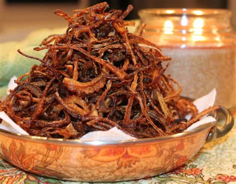 Making Indian Birista Crispy Deep Fried Onions Kitchen Encounters