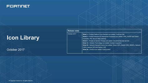 Fortinet Icon Library Ppt Free Download