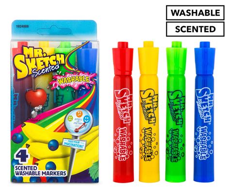 Mr Sketch Scented Washable Markers 4pk Au