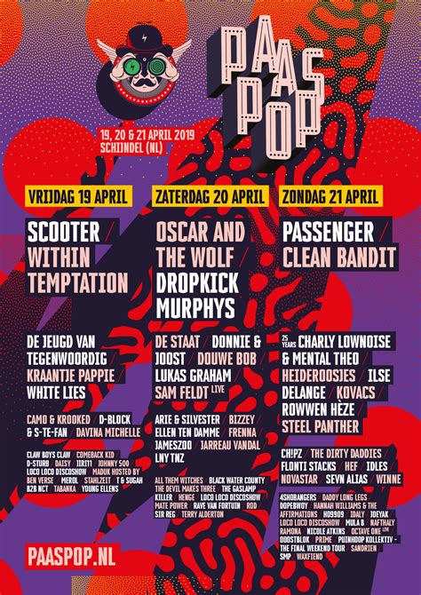 Alle Paaspop Line Up Posters Op Een Rij Festileaks