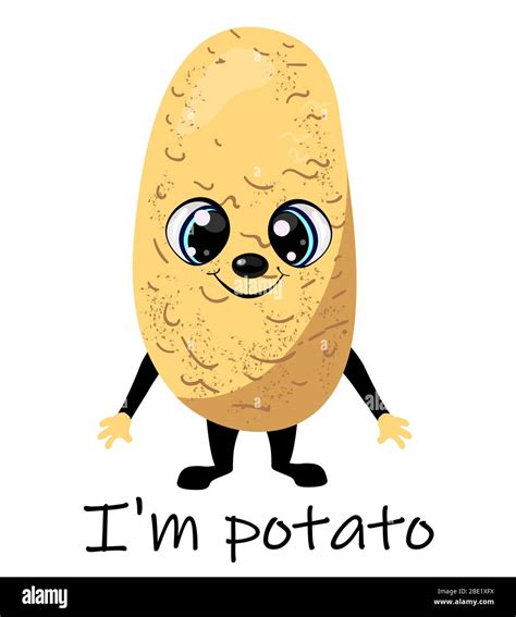 Cartoon Illustration Funny Comic Potato Fotos Und Bildmaterial In