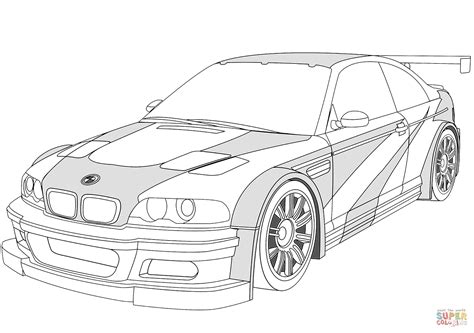 Desenhos De BMW M3 Para Colorir E Imprimir