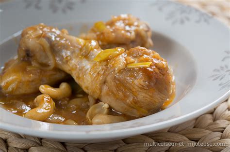 Pilons De Poulet Aux Noix De Cajou Multicuiseur Mijoteuse Co