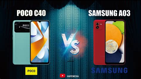 POCO C40 Vs SAMSUNG A03 FULL COMPARISON ANTUTU GEEKBENCH SPECS