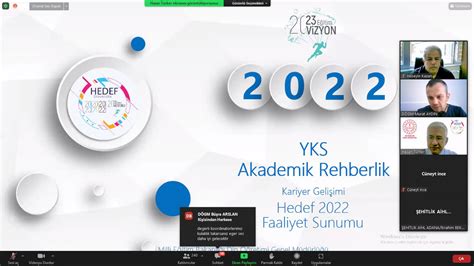 Hedef 2022 YKS 2 Bilgilendirme ve Tanıtım Toplantısı Gerçekleştirildi