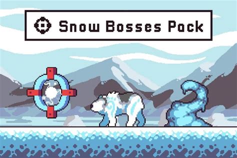 Snow Bosses Game Character Pixel Art Pack Craftpix Net Game