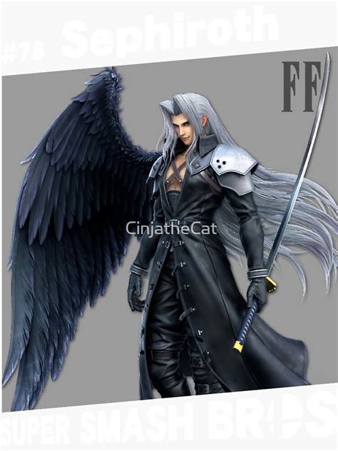 Sephiroth 78 Smash Bros Ultimate Sticker For Sale By Cinjathecat