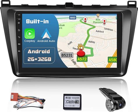 Hikity Wireless CarPlay Android Autoradio für Mazda 6 Rui Wing 2007