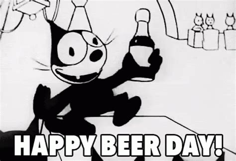 Happy Beer Day GIF - NationalBeerDay FelixTheCat Beerday - Discover ...