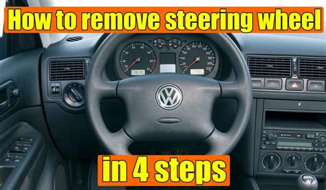 How To Remove Steering Wheel VW Golf Mk4 Bora Jetta Passat Octavia