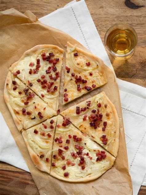 Elsässer Flammkuchen Rezept Französisch kochen