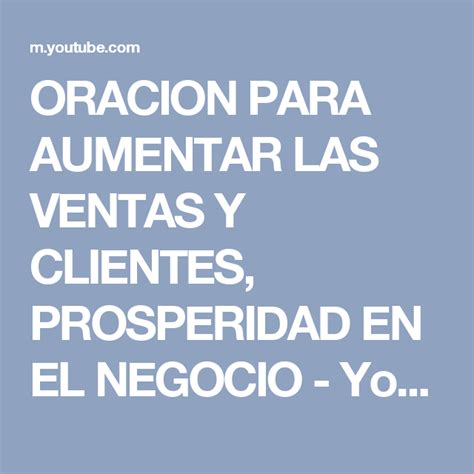 Oracion Para Aumentar Las Ventas Y Clientes Prosperidad En El Negocio