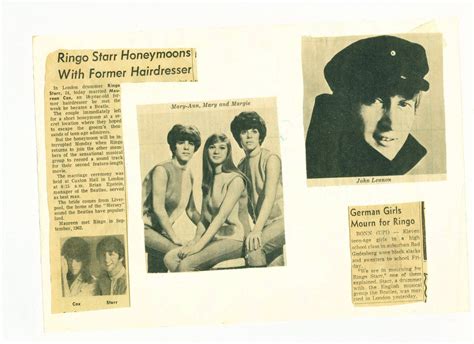 Beatle Newspaper Clippings Who Were Mary Ann Mary Margie