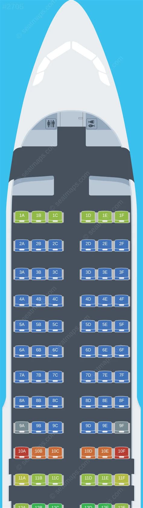 Seat Map Of Latam Airlines Airbus A320 Aircraft