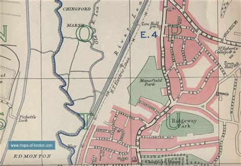 Map of Edmonton, London