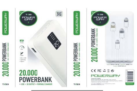 Mah Power Bank Power Way Tx