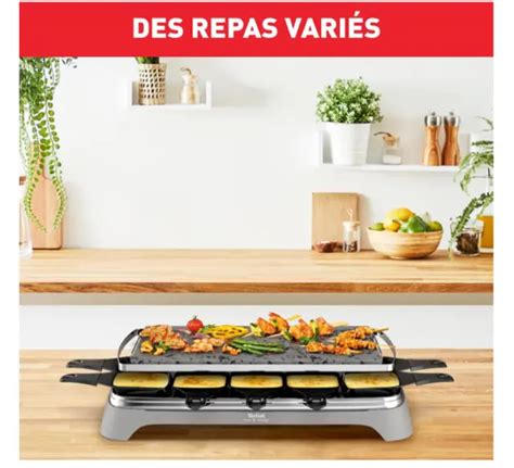 Appareil Tefal Raclette Grill Pierre Cuire Personnes W