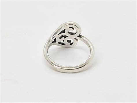 Retired James Avery Scroll Heart Wrap Ring Sterling Silver Etsy