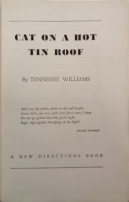 Cat On A Hot Tin Roof By Tennessee Williams Sayfa Haliyle