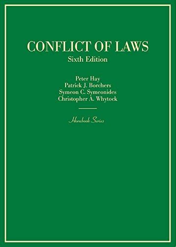 Conflict Of Laws Hornbooks 9781634603324 Hay Peter