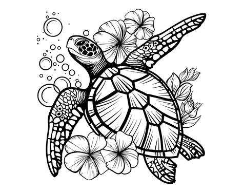 Turtle Svg, Turtle Png, Turtle Outline Svg, Sea Turtle Svg, Cricut Sea ...