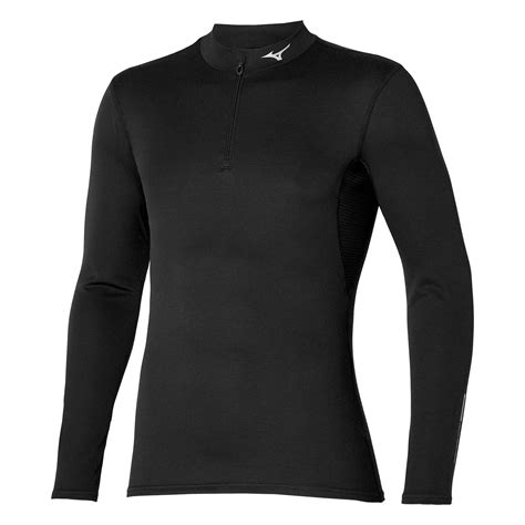 Mizuno Mid Weight Breath Thermo Camisa Intima Hombre Black