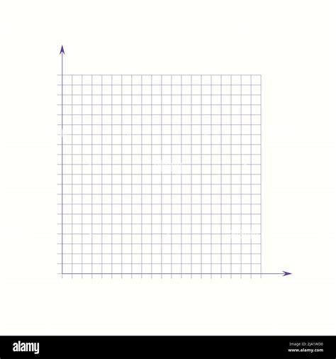 Grid Paper Mathematical Graph Cartesian Coordinate System With X Axis Y Axis Squared