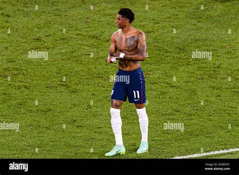 Rome, Italy - 03 July: Marcus Rashford of England celebrates after ...