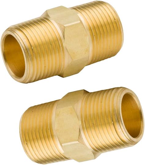 Brass Male Npt Pipe Thread Hex Nipple Air Ride Suspension