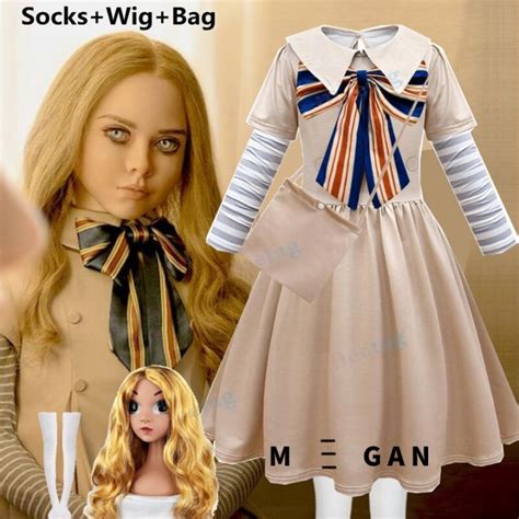 【full Set】2023 M3gan Movie Megan Cosplay Costume Ai Doll Robots