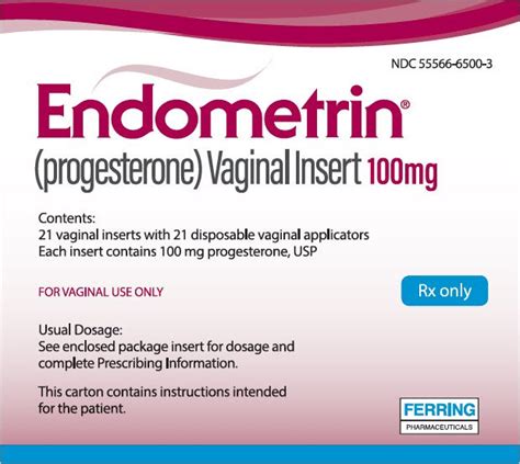 Endometrin Fda Prescribing Information Side Effects And Uses