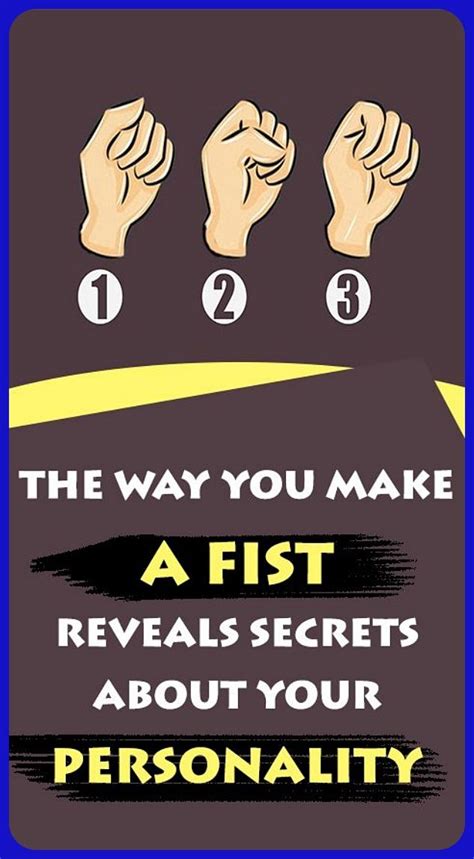 The Way You Make A Fist Reveals Secrets About Your Personality In 2020 How To Stay Healthy