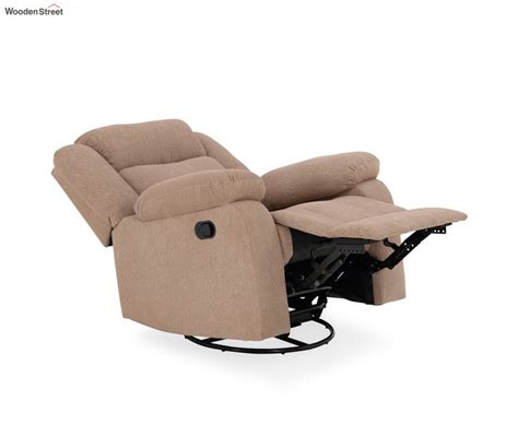 Buy Avalon Fabric Seater Revolving Manual Recliner Chair Brown