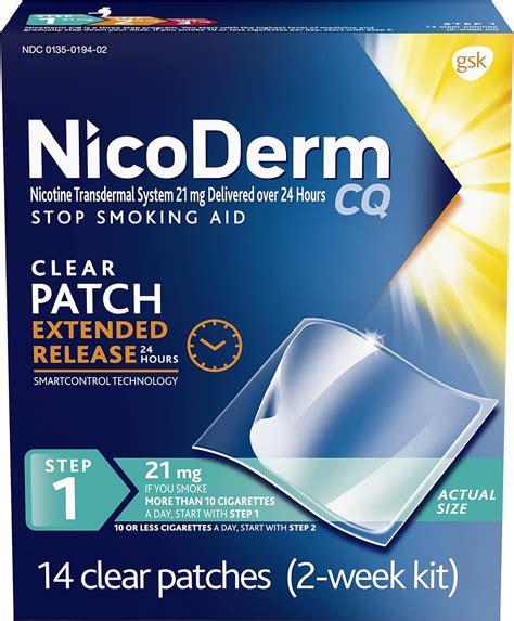 Nicoderm Cq Step Nicotine Clear Patch Count Pack Of Buy