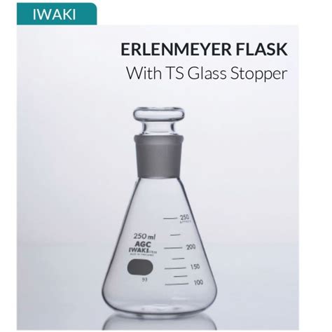 Jual Erlenmeyer Flask Ml With T S Stopper Labu Erlenmeyer