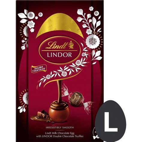 Lindt Lindor Chocolate Egg With Double Chocolate Truffles 260g