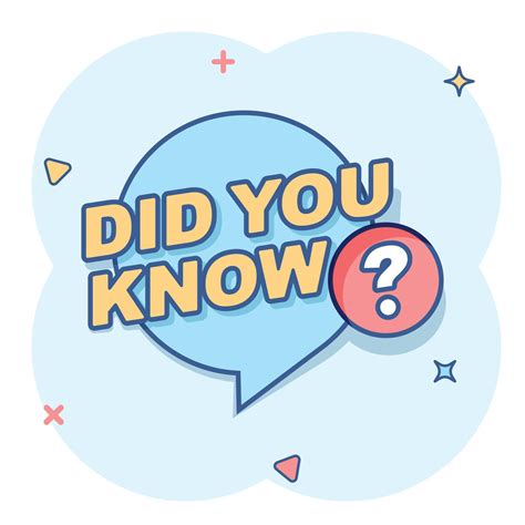 icon  comic style banner interesting facts cartoon