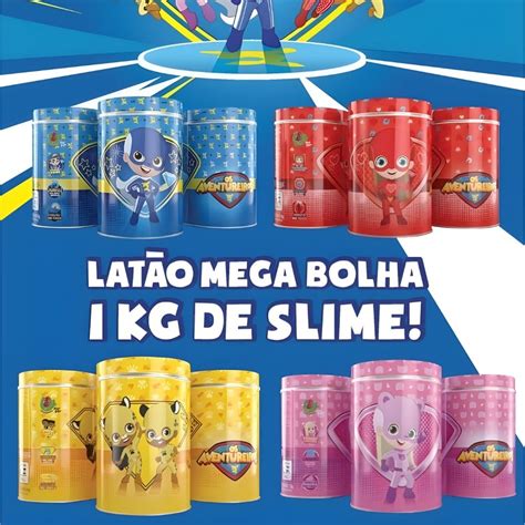 Slime Aventureiros Luccas Neto Geleia Gel Stica Lat O Kg