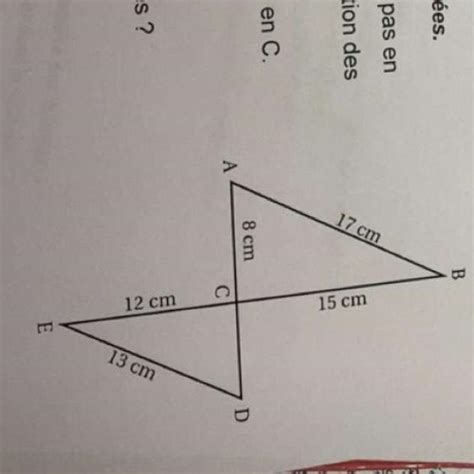 Bonjour pouvez vous maider Calculer le périmetre du triangle CDE