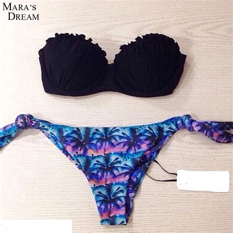 Maras Dream Summer Swimwear Push Up Bikini Brazilian Sexy Bandage