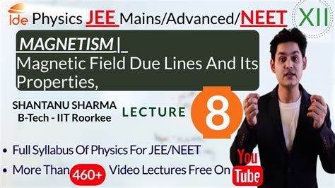 Magnetism Lec 8 Magnetic Field Due Lines And Its Properties Physics For Iit Jee Neet Youtube