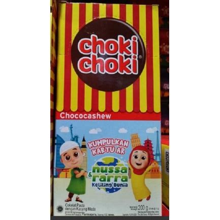 Jual Choki Choki ChocoCashew Box Isi 20 Pc X 10gr Shopee Indonesia