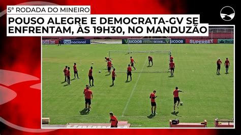 Pouso Alegre e Democrata GV se enfrentam às 19h30 aqui no Manduzão