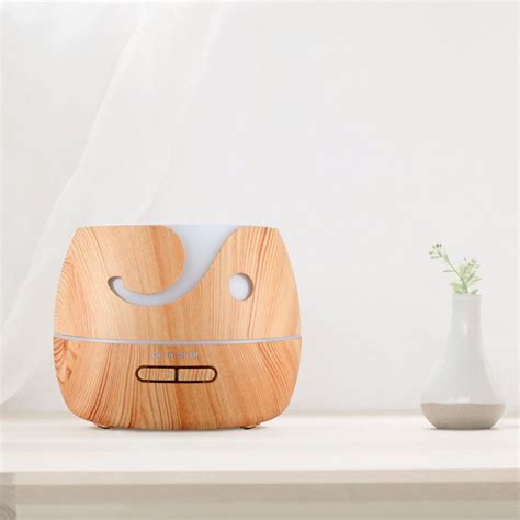 400 Ml Air Purifier Mini Wood Grain Aromatherapy Humidifier Household ...