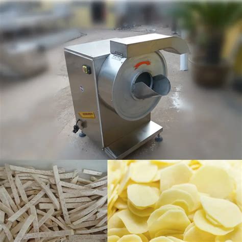 High Efficiency Commercial Electric Potato Chip Cutter Chipper Peeler