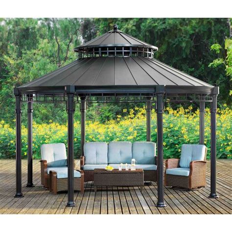 Sunjoy Buffalo Ft W X Ft D Aluminum Patio Gazebo Wayfair