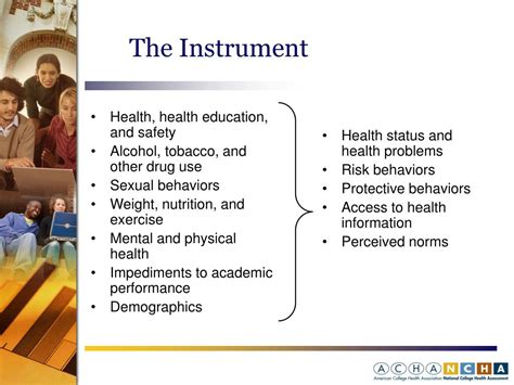 Ppt Update On The Acha National College Health Assessment Powerpoint