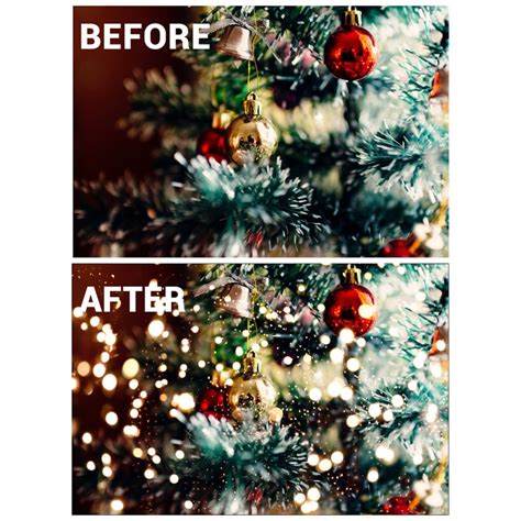 Christmas Overlays Photoshop Overlays Photo Overlays Bokeh Etsy